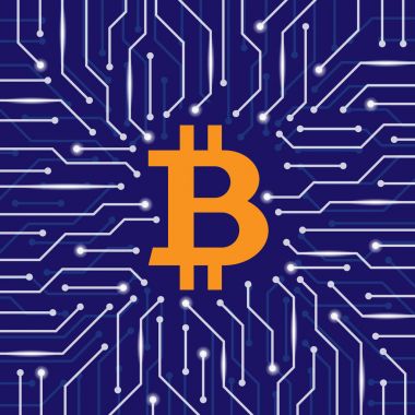 Bitcoin blockchain duvar kağıdı