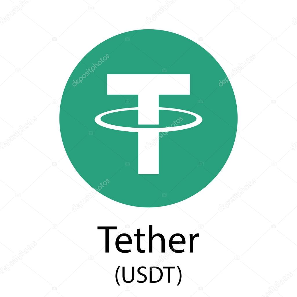 Tether cryptocurrency symbol