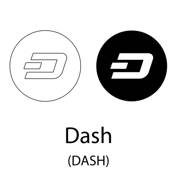 Silueta negra Dash — Vector de stock