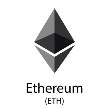 Ethereum cryptocurrency sembolü