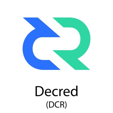 Decred cryptocurrency sembolü