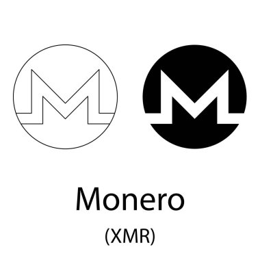 Monero siyah siluet
