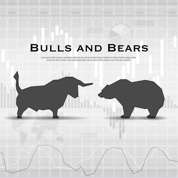 Finanční trh pozadí — Stockový vektor