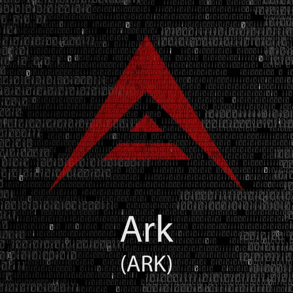 Fondo criptomoneda Ark — Archivo Imágenes Vectoriales