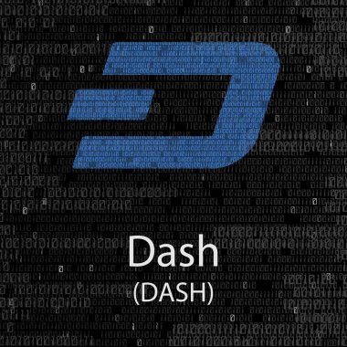 Dash cryptocurrency arka plan