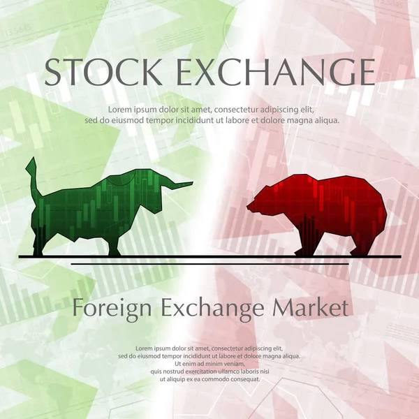 Hintergrund Börse — Stockvektor