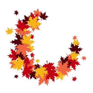 Sonbahar yaprakları çerçevesi