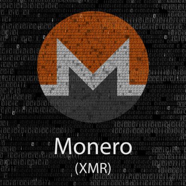 Monero cryptocurrency arka plan