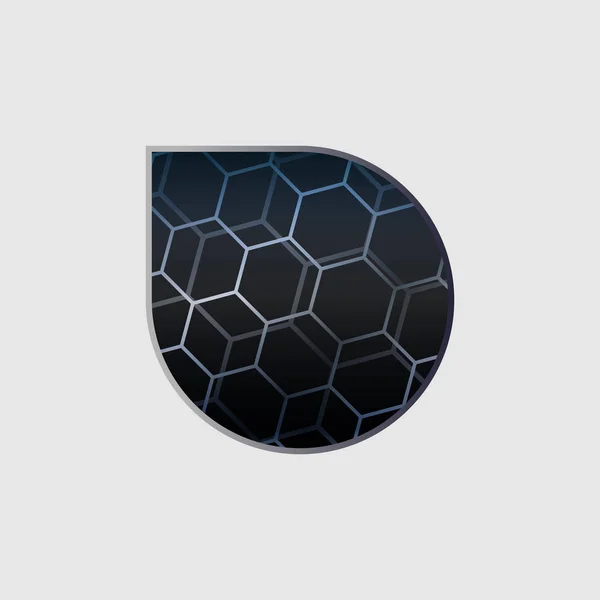 Abstrakt hexagon symbol — Stock vektor