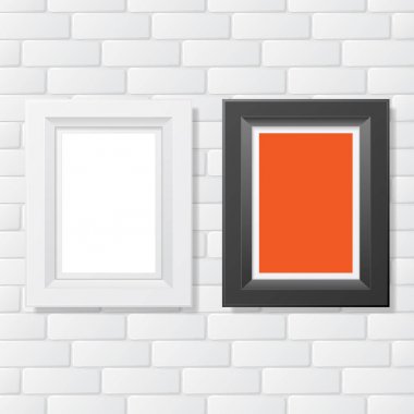 İki kare tuğla resim