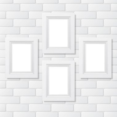 Dört kare tuğla resim