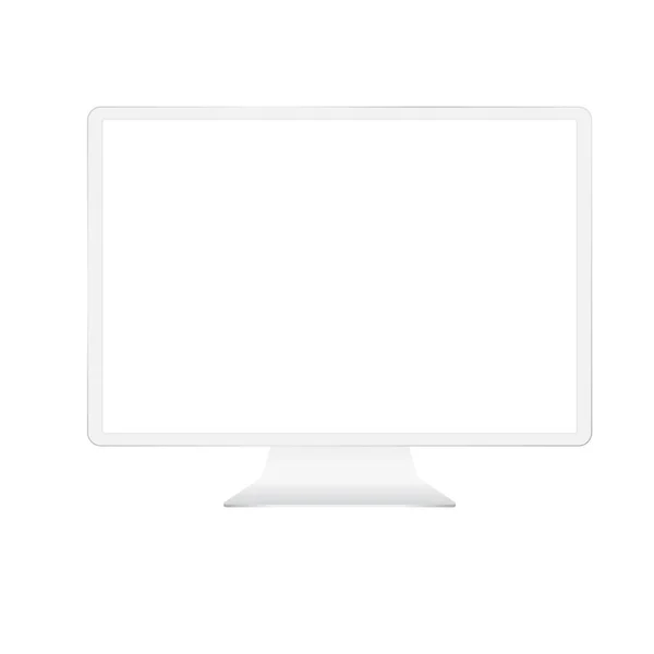 Monitor digital blanco — Archivo Imágenes Vectoriales