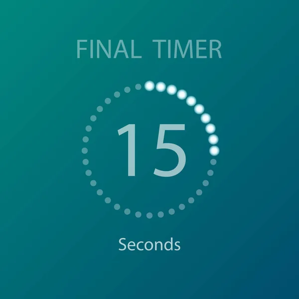 Countdown circles timer — Stock Vector