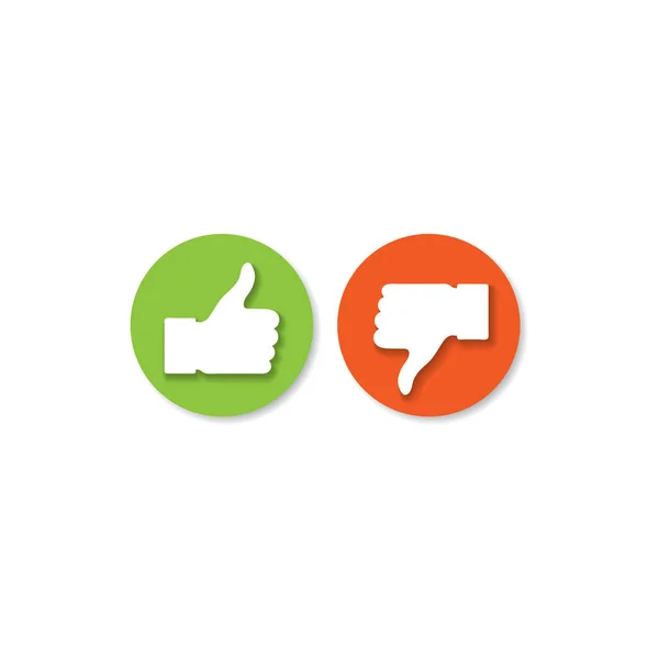 Social media hand icons — Stock Vector