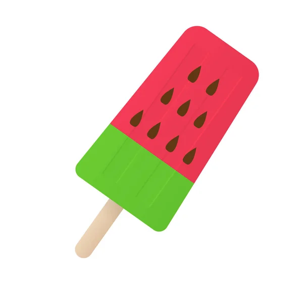 Símbolo de helado de sandía — Vector de stock