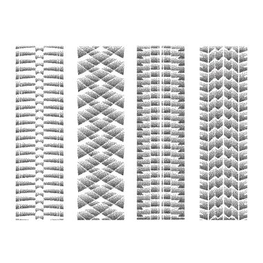 4 noktalı lastik parça set