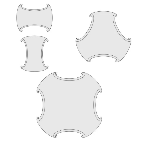 Elementos de diseño para patrones sin costura — Archivo Imágenes Vectoriales