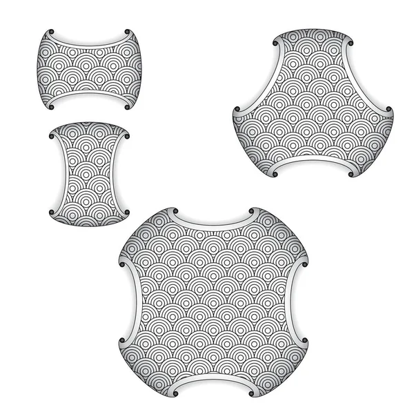 Елементи дизайну кіл для безшовних візерунків — стоковий вектор