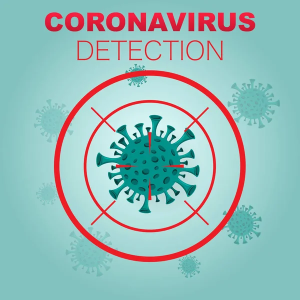 Fondo de detección de Coronavirus — Vector de stock