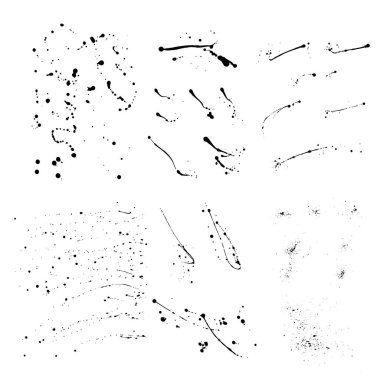 Fırça mürekkebi lekeleri sıçrama ayarları