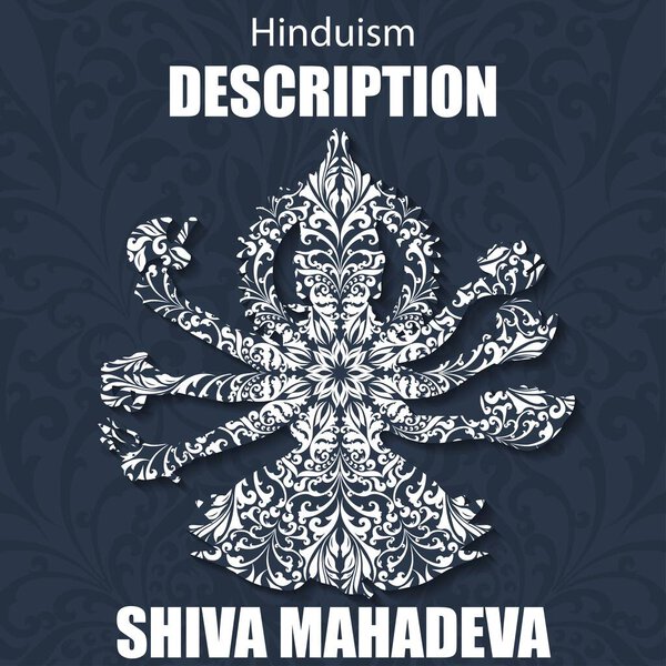 Retro boho floral pattern Shiva