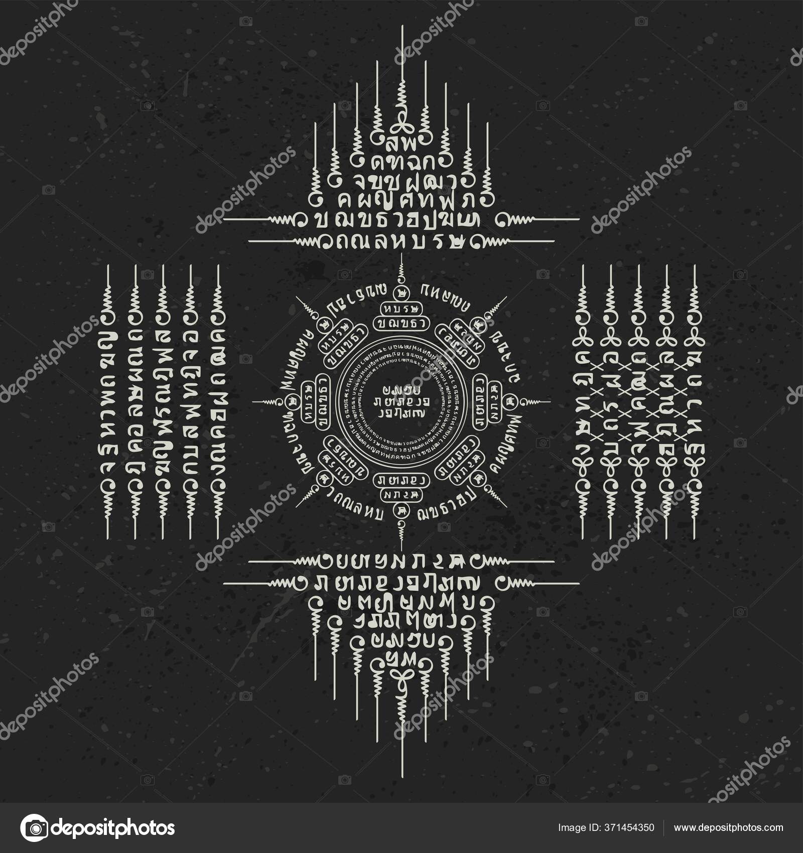 Traditional thai painting art buddhism Stock Vector Images - Alamy