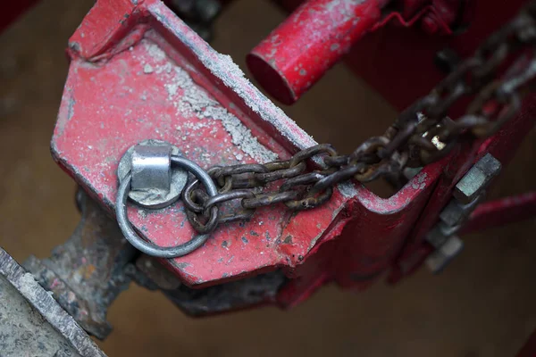 Hint Tarım Traktörü Römorkunun Kilitleme Mekanizması — Stok fotoğraf