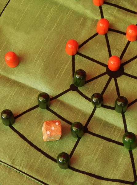 Indian Dice Based Ancient Cultural Traditional Games — Stock Photo, Image