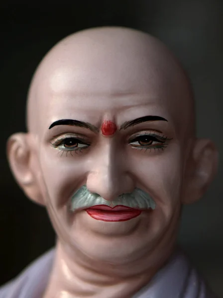 Closeup Portrait Mohan Das Karam Chand Gandhi Mahatma Gandhi Political — Stock Photo, Image