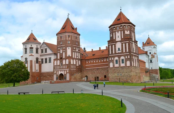 Castelo de Mir na Bielorrússia, Europa Oriental — Fotografia de Stock