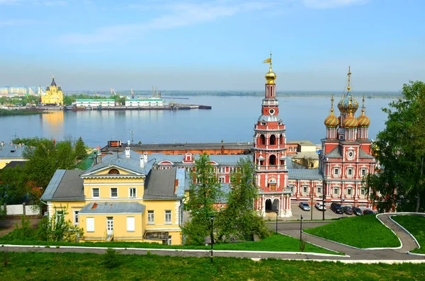Stad landschap van Nizjni Novgorod, Rusland — Stockfoto