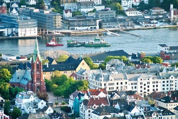 Vista panoramica di Bergen, Norvegia . — Foto Stock