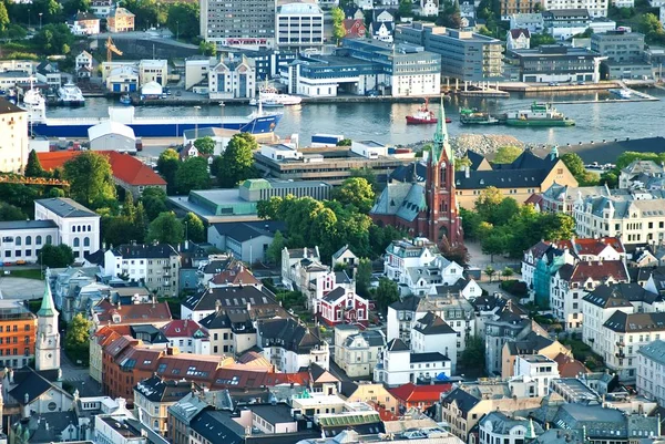 Vista panoramica di Bergen, Norvegia . — Foto Stock