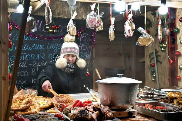 Street food seller — Stock Photo, Image