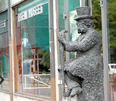 Henrik Ibsen statue in Oslo, Norway