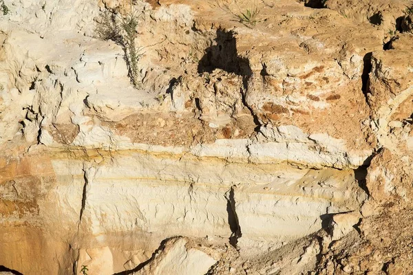 Argile et sable dans la carrière — Photo