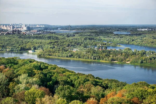 Kyiv şehri, yaz manzarası, şehir manzarası, Ukrayna