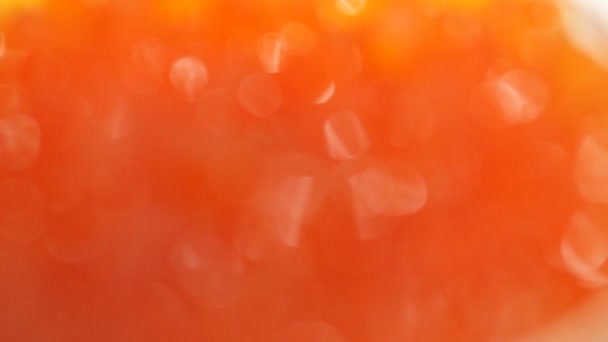 Caviale rosso. macro — Video Stock