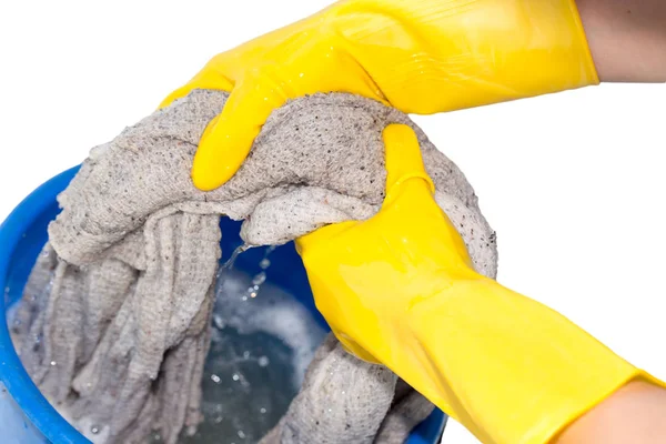 Rinse cloth on a white background — Stock Photo, Image