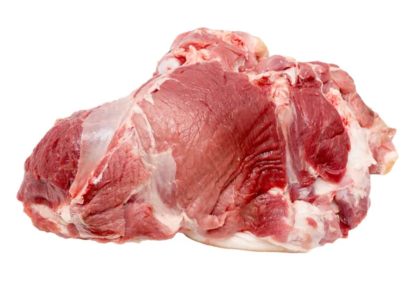 白い背景の上の豚肉 — ストック写真