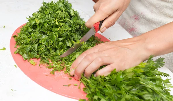 Peterselie en dille in de keuken — Stockfoto