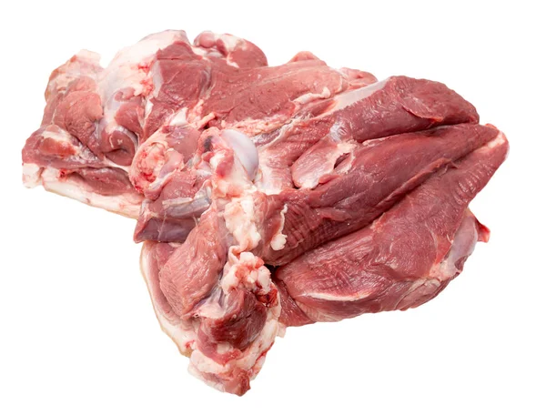 白色背景猪肉肉 — 图库照片
