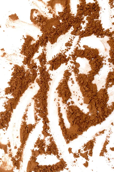 Kakao på hvit bakgrunn – stockfoto