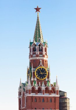 Moskova, Rusya - 24 Mart 2013: Kırmızı kare Moskova'da Kremlin