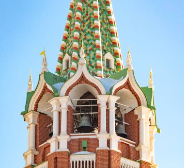 Moskova, Rusya - 24 Mart 2013: Kırmızı kare Moskova'da Kremlin