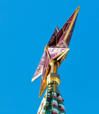 Moskova, Rusya - 24 Mart 2013: Moskova'da Kremlin, yıldız