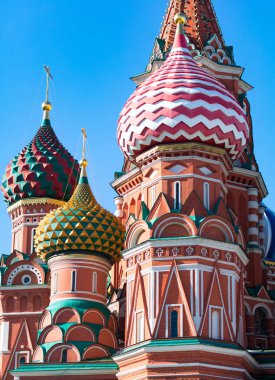 Moskova, Rusya - 24 Mart 2013: Kubbe Moskova'da bir kilisede