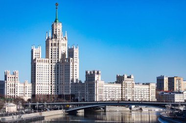 Moskova, Rusya - 24 Mart 2013: Moskova Kızıl Meydan mimarisinde