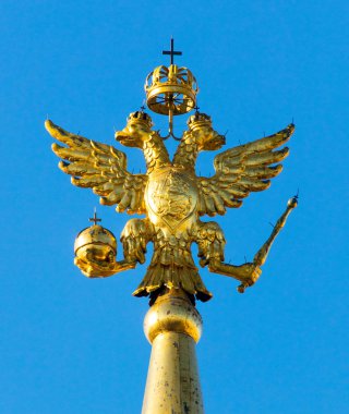 Moskova, Rusya - 24 Mart 2013: Gece Moskova Kremlin