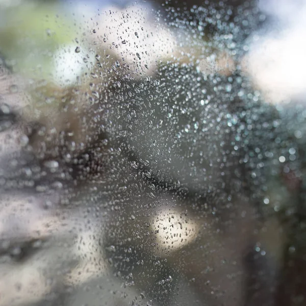 Drops after rain on a car — Stock Photo, Image